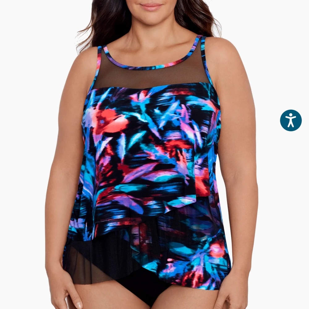 Miraclesuit Fuego Flora Mirage Tankini Top